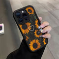 Funda Mate Antigolpes con Diseño Girasol Vintage para iPhone