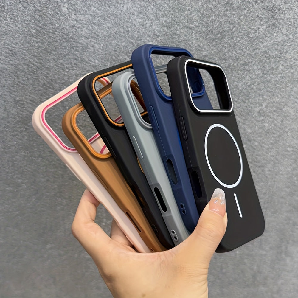 Funda Magnética Mate de Lujo con Carga Inalámbrica para iPhone