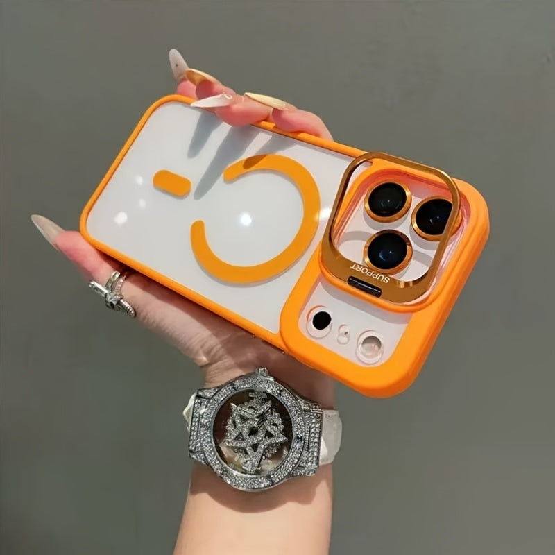 Funda Magnética Premium con Soporte y Protección de Cámara para iPhone