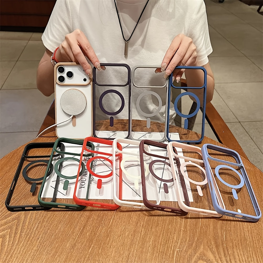 Funda Transparente Magnética de Lujo Antigolpes para iPhone