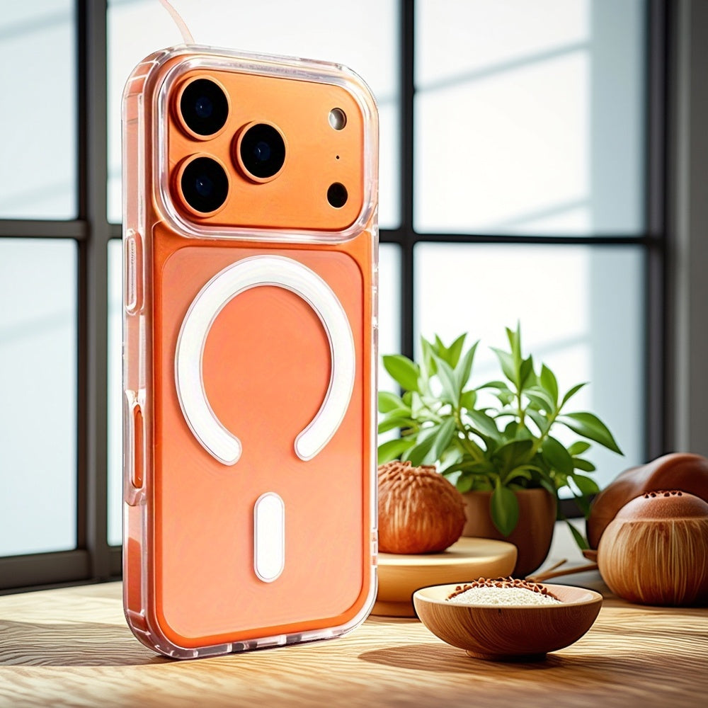 Funda Transparente Magnética con Carga Inalámbrica para iPhone