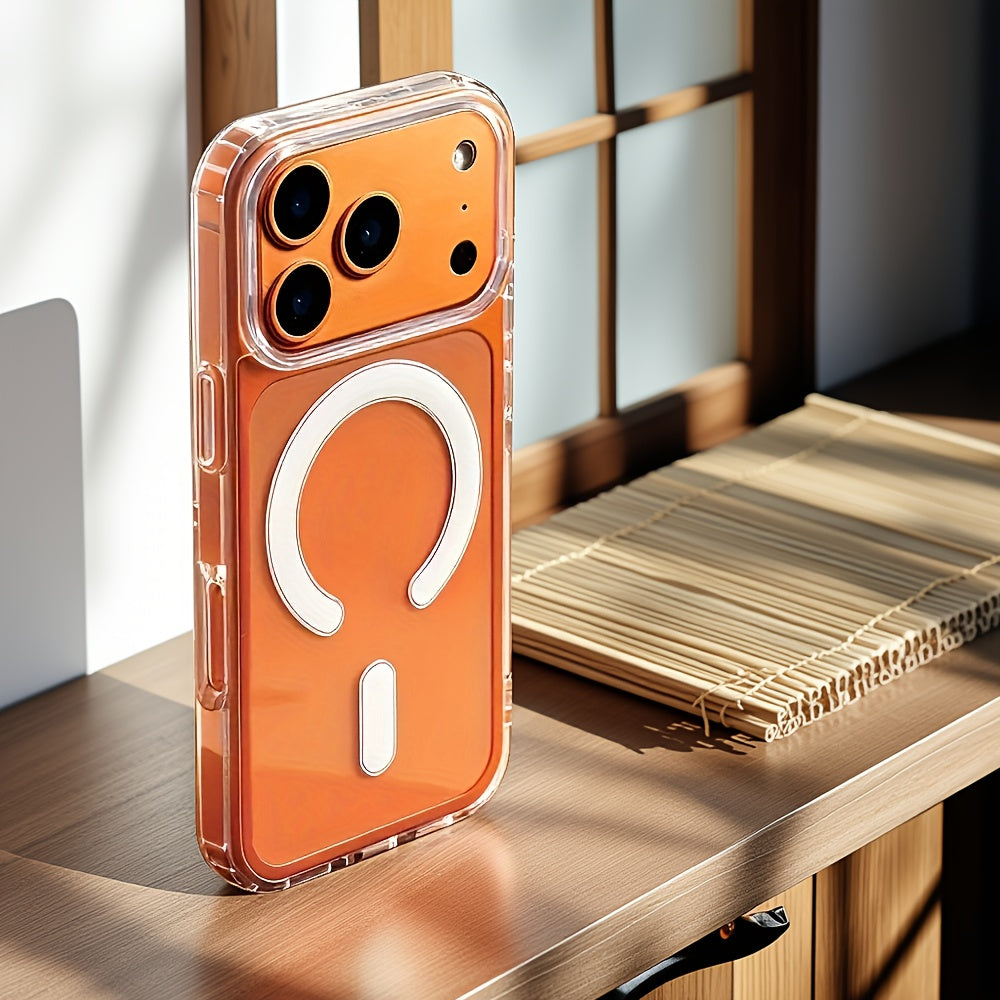 Funda Transparente Magnética con Carga Inalámbrica para iPhone